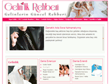 Tablet Screenshot of gelinlikrehberi.com